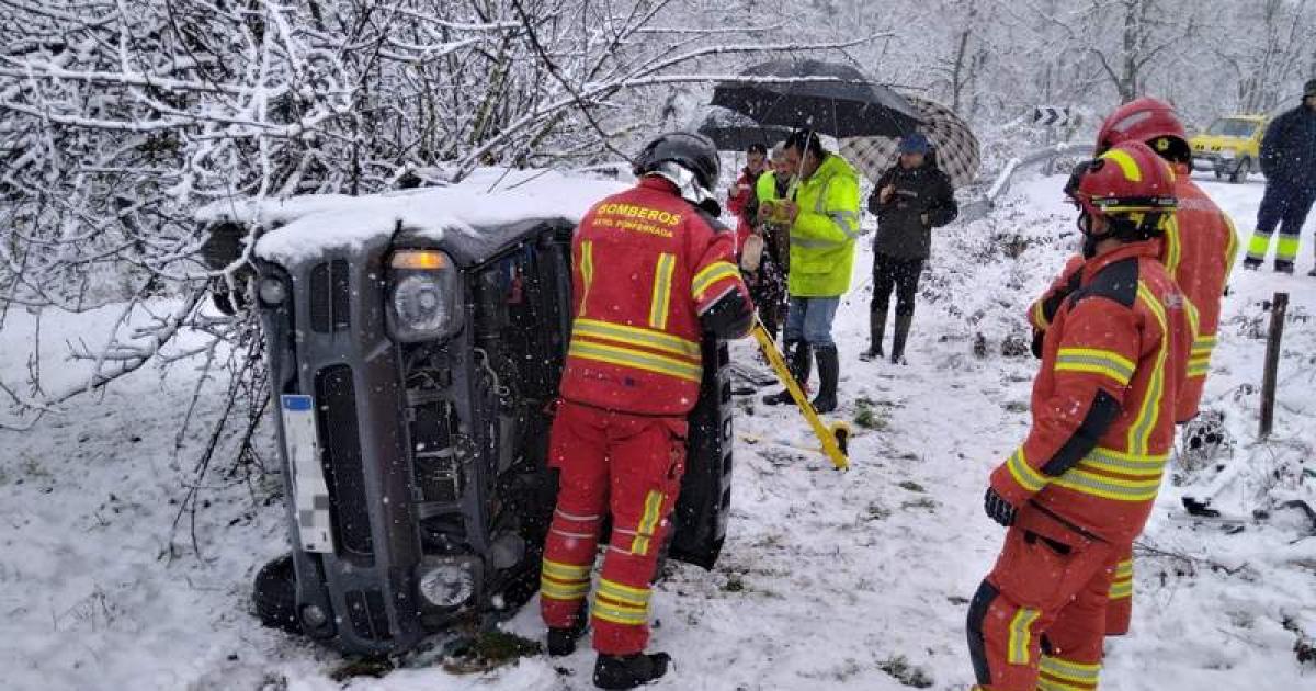 Herida leve en un accidente en Susañe