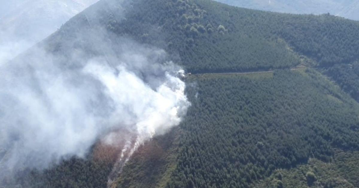 Controlado el fuego declarado esta mañana en Villafrea de la Reina