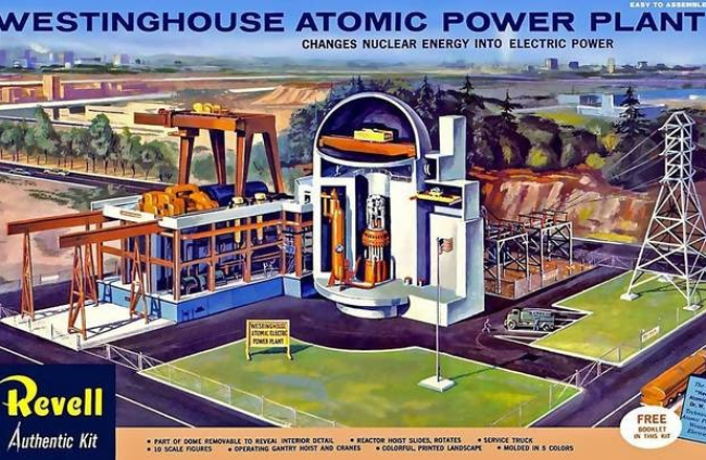 Maqueta ‘Westinghouse Atomic Power Plant’ —una planta nuclear de juguete, fabricada por la marca Revell en 1959—, de la que existen muy pocas unidades en el mundo, y que fue adquirida por 2.500 euros
