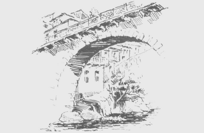 El puente del Burbia en Villafranca del Bierzo. CASA DE LA CULTURA