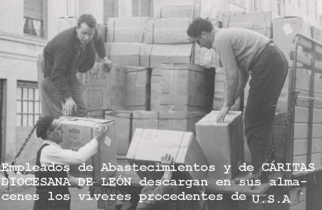 Ayuda procedente de EE UU en 1960. ARCHIVO DE CÁRITAS