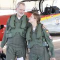 Felipe VI y la Princesa Leonor realizan un vuelo de instrucción en la Academia General del Aire (AGA), en San Javier, Murcia.