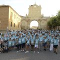 Participantes en la Marcha contra el Cáncer de Sahagún