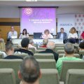 Tano Franco y su directiva, durante la asamblea en la que se aprobaron las cuentas de Ademar para esta temporada.