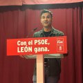 Javier Alfonso Cendón, ayer en el Comité Provincial de Boñar.