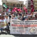 Una de las movilizaciones por la Ruta de la Plata.