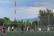 Partido de Primera Regional Infantil entre la Gimnástica Segoviana y la Cultural en la que el árbitro, en la imagen, expulsó a un futbolista del equipo leonés por supuestos insultos racistas.