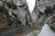 Tramo de la Ruta del Cares en su vertiente leonesa.