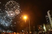 Fuegos artificiales sobre el cielo de León. RAMIRO