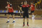 Primer entrenamiento del Ademar con Manolo Cadenas. F. Otero Perandones.