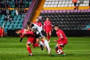 Un momento del partido ante el Salamanca