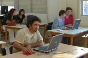 Un momento del taller Aprende, en el CRA de El Burgo Ranero