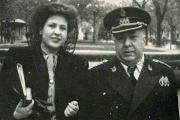 Francisco Machado y su hija Leonor.