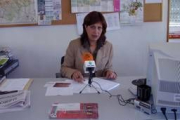 La concejala de Hacienda, Hermelinda Rodríguez, en la rueda de prensa de ayer