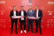 El presidente de la Diputación, Gerardo Álvarez, durante la presentación de la Vuelta a España. DL