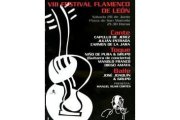 Cartel anunciador del Festival Flamenco de León