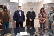De izquierda a derecha, Vicente Santos, Eduardo Morán, Luis María Fernández, Susana Folla y Ana Isabel Tagarro. DL