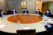 Encuentro entre UPL y PP, esta mañana en Valladolid. DL