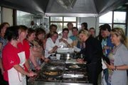 Un momento del curso de cocina de setas