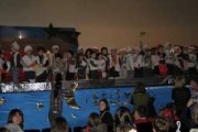 Uno de los momentos de la actuación de los pequeños del colegio