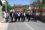Antonio Silván comprobó sobre el terreno el estado en el que se encuentran las obras de la carretera