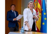 Carriedo y Blanco ayer, tras el Consejo de Gobierno. NACHO GALLEGO