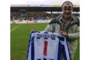 García Calvo, durante el homenaje que le tributó la Ponferradina