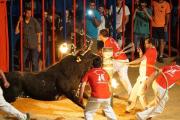 Espectáculo de toro embolado en Sant Jaume dEnveja, en el 2016.