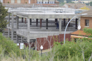 La obra del nuevo Centro de Salud de Sahagún registra poca actividad. ACACIO