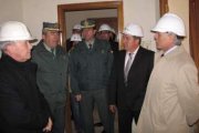 Francisco Álvarez, en el interior de uno de los edificios del cuartel de Almanza