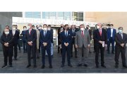 Presentación del hub de ciberseguridad, ayer, en el edificio de usos comunes del Parque Tecnológico de León. RAMIRO