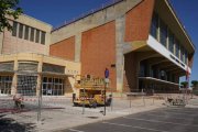 El Palacio Municipal de Deportes, en obras. J. NOTARIO