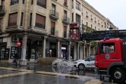 Aspecto que presentaba la zona instantes después de lo sucedido. JAVIER FERNÁNDEZ ZARDÓN