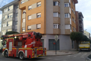 Imagen del incendio, cedida por el Ayuntamiento de Ponferrada.