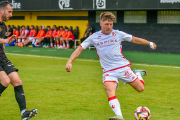 Aarón Rey en un partido con la Cultural de la presente temporada.