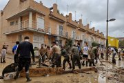 Unidades del Ejército de Tierra en la zona cero de la Dana.