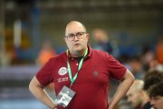 Dani Gordo, entrenador del Abanca Ademar, el pasado viernes durante el partido ante Benidorm.