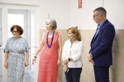 Ana del Ser, en su visita a las instalaciones del Centro Atiendo.