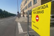 Aspecto que presentaban los juzgados esta mañana en León.