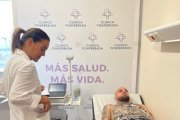 Sergio Benito, pasando el reconocimiento médico ayer.