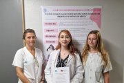 Las tres premiadas por el trabajo sobre autismo.