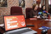 Aurora Baza y María Jesús Álvarez, en la rueda de prensa.