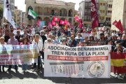 Manifestación en Zamora a favor de la Ruta de la Plata.