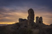 El atardecer del Castillo de Saldaña