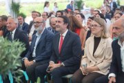 Sen, Abril-Martorell, Suárez-Quiñones, Carreras y Corral, en el acto en El Bayo.