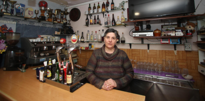 Elena, en el bar Changuita de Santa Cruz del Sil.