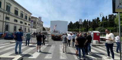 La Cofradía del Dulce Nombre de Jesús Nazareno ultima los preparativos de la Gran Procesión de Roma 2025.