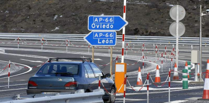 La autopista AP- 66 que comunica León y Asturias, en una imagen de archivo.