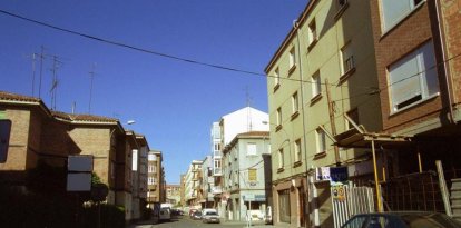 Calle doña Urraca, donde están las tres casas que se subastan