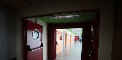 Imagen tomada en el interior del Hospital El Bierzo.